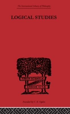 Logical Studies Georg Henrik Von Wright 9780415613781