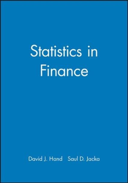 Statistics in Finance by David J. Hand 9780470711095