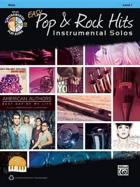 Easy Pop & Rock Hits Instrumental Solos for Strings: Viola, Book & CD by Bill Galliford 9781470616878