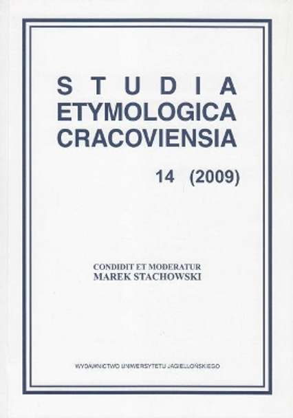 Studia Etymologica Cracoviensia 14 (2009) by Archeobooks 9788323327585