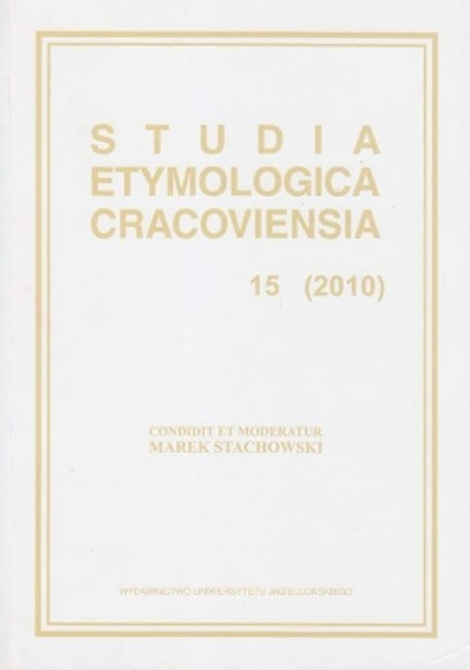 Studia Etymologica Cracoviensia 15 (2010) by Archeobooks 9788323329190