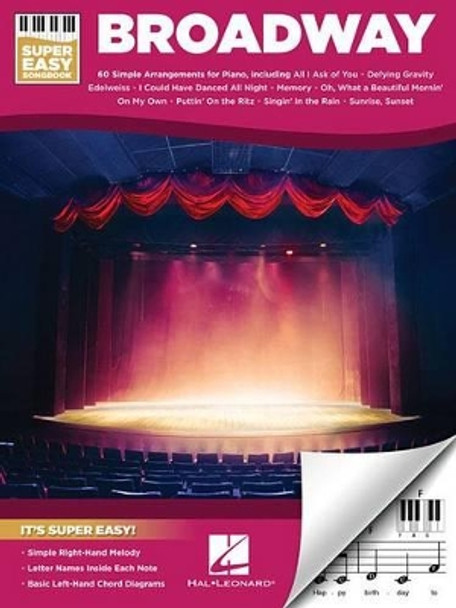 Broadway - Super Easy Songbook by Hal Leonard Publishing Corporation 9781495072543