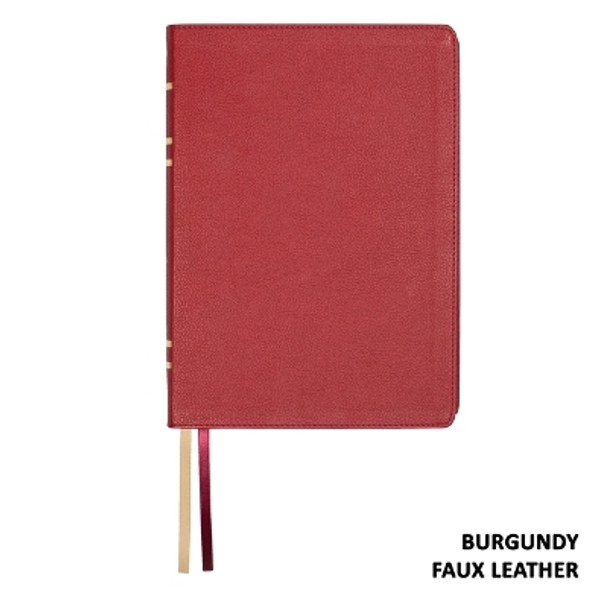 Lsb Giant Print Reference Edition, Paste-Down Burgundy Faux Leather Indexed by Steadfast Bibles 9781636642826