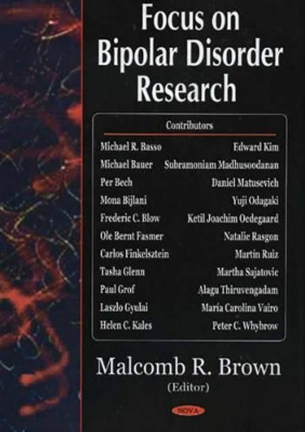 Focus On Bipolar Disorder Research by Malcomb R. Brown 9781594540592