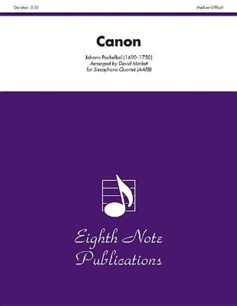 Canon: Score & Parts by Johann Pachelbel 9781554732951