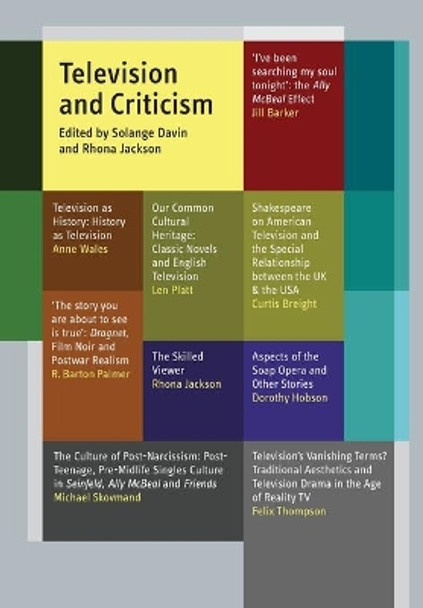 Television and Criticism by Solange Davin 9781841501475