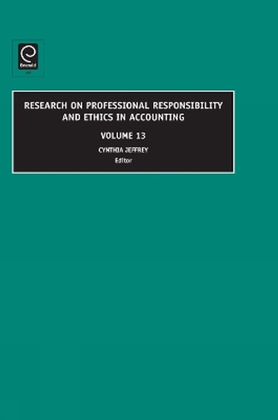 Research on Professional Responsibility and Ethics in Accounting by Cynthia Jeffrey 9781848553767