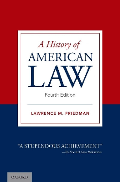 A History of American Law by Lawrence M. Friedman 9780190070892