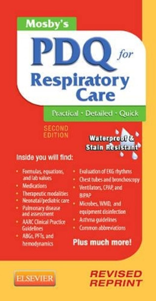 Mosby's PDQ for Respiratory Care - Revised Reprint by Helen Schaar Corning 9780323100724