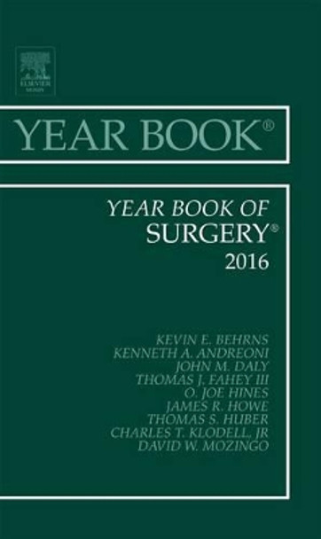 Year Book of Surgery, 2016 by Kevin E. Behrns 9780323446969