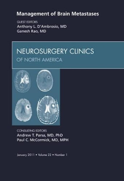 Management of Brain Metastases, An Issue of Neurosurgery Clinics by Ganesh Rao 9781455704712