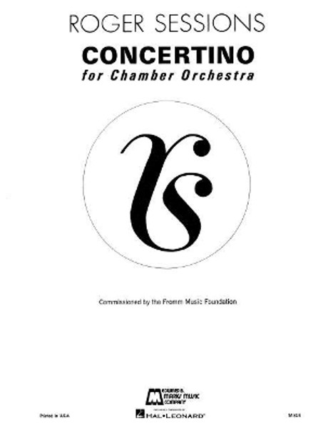 Concertino for Chamber Orchestra by Roger Sessions 9781617741456