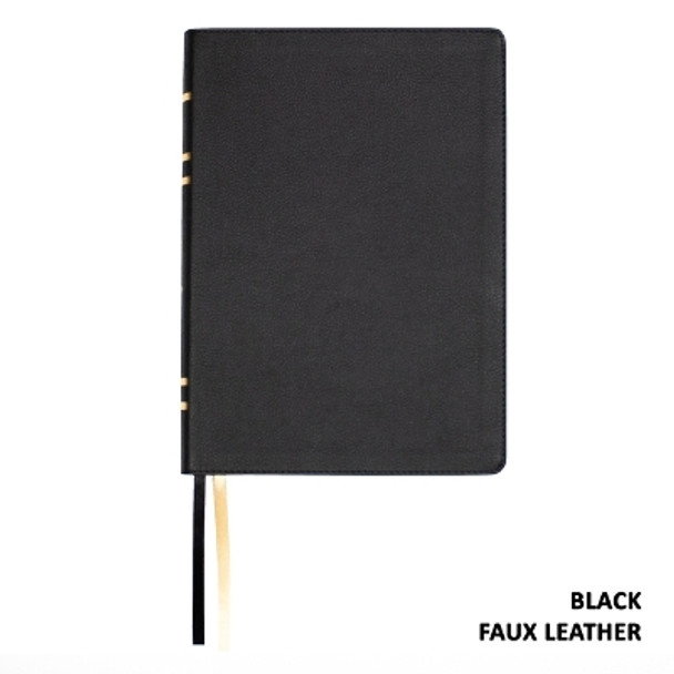 Lsb Giant Print Reference Edition, Paste-Down Black Faux Leather Indexed by Steadfast Bibles 9781636642802