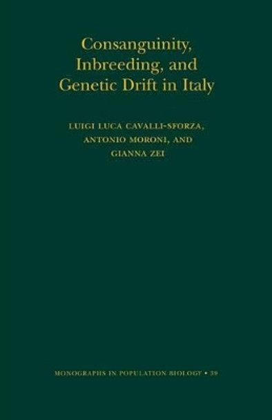 Consanguinity, Inbreeding, and Genetic Drift in Italy (MPB-39) by Luigi Luca Cavalli-Sforza 9780691089928