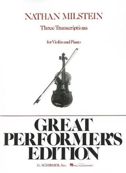 3 Transcriptions: Violin and Piano by Hal Leonard Corp 9780793554638