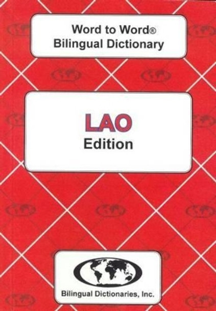 English-Lao & Lao-English Word-to-Word Dictionary by C. Sesma 9780933146549