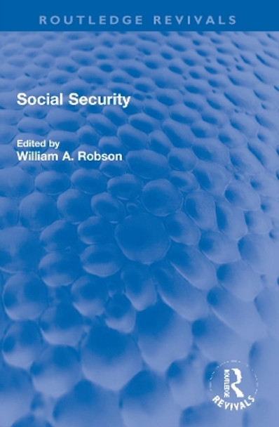 Social Security by William Robson 9781032205199