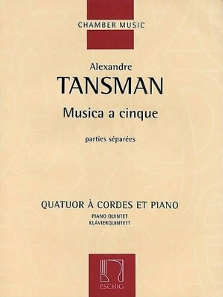 Musica A Cinque Pour Quatuor A Cordes Et Piano by Alexandre Tansman 9781423403852