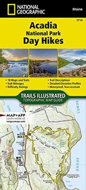 Acadia National Park Day Hikes Map by National Geographic Maps 9781566959100