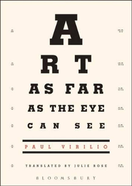 Art as Far as the Eye Can See by Paul Virilio 9781845206116