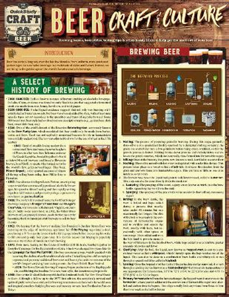 Beer - Craft & Culture: QuickStudy Laminated Reference Guide to Brewing, Ingredients, Styles & More by BarCharts, Inc. 9781423234661