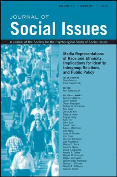 Media Representations of Race and Ethnicity: Implications for Identity, Intergroup Relations, and Public Policy by Dana Mastro 9781119118060