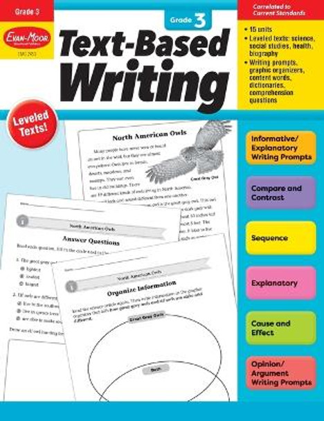 Text-Based Writing, Grade 3 Teacher Resource by Evan-Moor Corporation 9781645143536