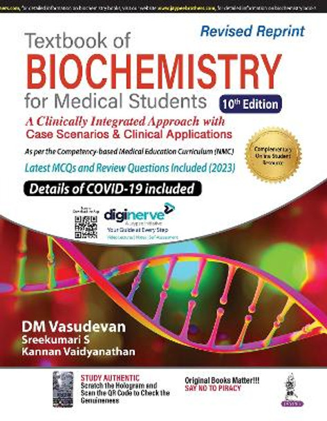 Textbook of Biochemistry for Medical Students by DM Vasudevan 9789356963290