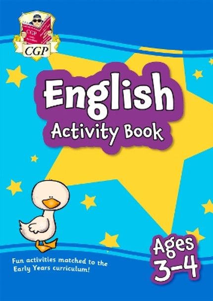 English Activity Book for Ages 3-4 (Preschool) by CGP Books 9781789088823