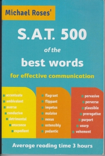 SAT 500 of the Best Words by Michael J Lowry 9780646812748