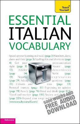 Essential Italian Vocabulary: Teach Yourself Mike Zollo 9781444103670