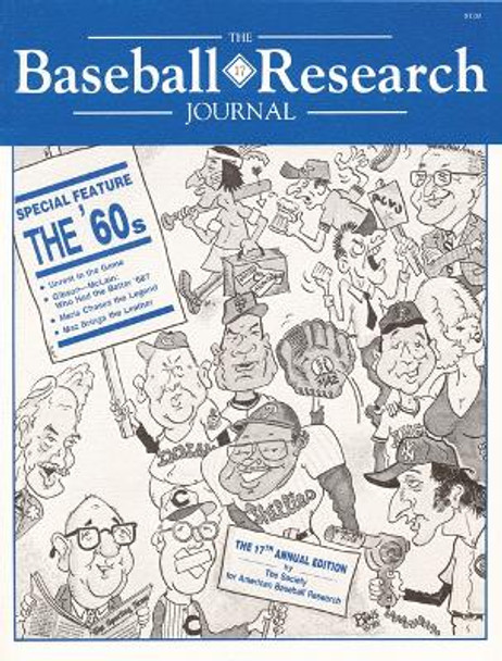 The Baseball Research Journal (BRJ), Volume 17 by Society for American Baseball Research (SABR) 9780910137348