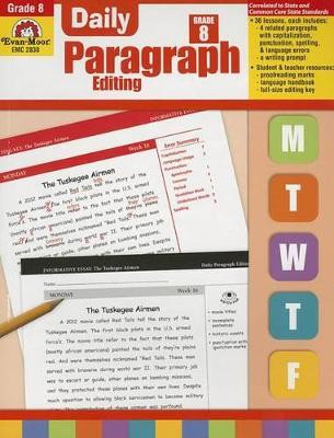 Daily Paragraph Editing Grade 8 by Evan-Moor Educational Publishers