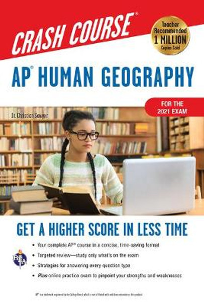 Ap(r) Human Geography Crash Course, for the New 2020 Exam, Book + Online by Dr Christian Sawyer 9780738612553