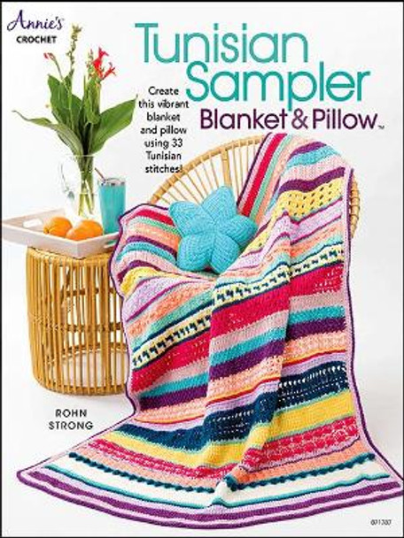 Tunisian Sampler Blanket & Pillow by Rohn Strong