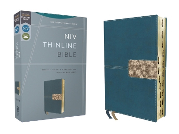 NIV, Thinline Bible, Leathersoft, Teal, Red Letter, Thumb Indexed, Comfort Print by Zondervan 9780310462101