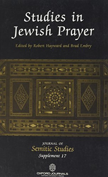 Studies in Jewish Prayer by B. J. Embry 9780199296415