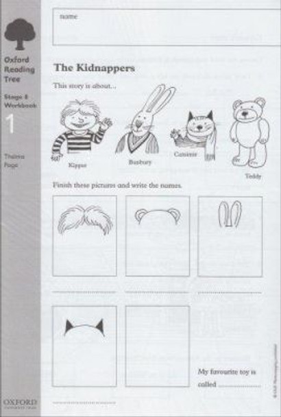 Oxford Reading Tree: Level 8: Workbooks: Workbook 1: The Kidnappers and Viking Adventures (Pack of 6) by Thelma Page 9780199167661