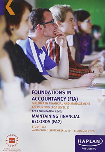 MAINTAINING FINANCIAL RECORDS - STUDY TEXT KAPLAN PUBLISHING 9781787403833