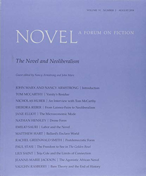 The Novel and Neoliberalism by Nancy Armstrong 9781478003533