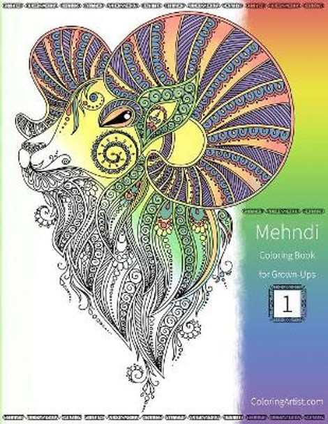 Mehndi Coloring Book for Grown-Ups by Nick Snels 9781082425165