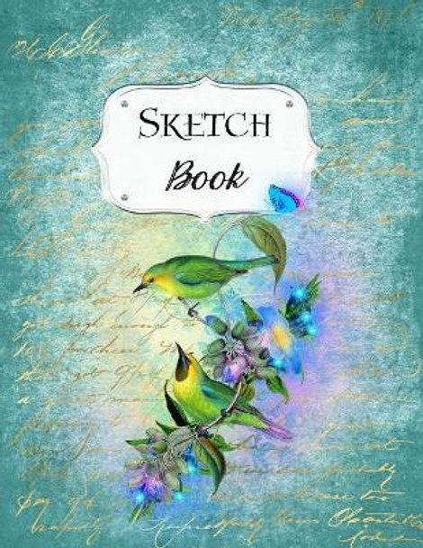 Sketch Book: Bird Sketchbook Scetchpad for Drawing or Doodling Notebook Pad for Creative Artists #1 Blue Floral Flowers by Jazzy Doodles 9781073490141