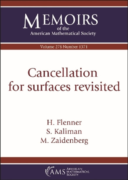 Cancellation for surfaces revisited by H. Flenner 9781470453732