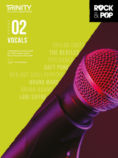 Trinity College London Rock & Pop 2018 Vocals Grade 2 by Hal Leonard Publishing Corporation