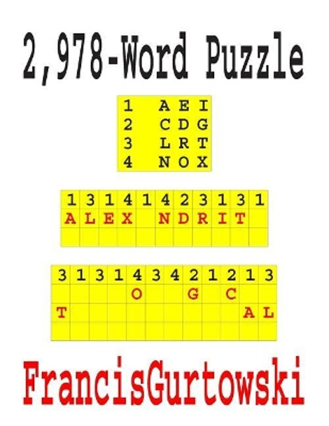 2,978-Word Puzzle by Francis Gurtowski 9781099247293