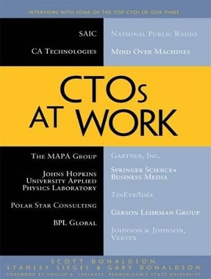 CTOs at Work by Scott E. Donaldson 9781430235934