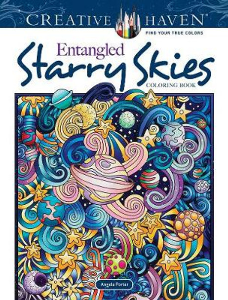 Creative Haven Entangled Starry Skies Coloring Book by Angela Porter
