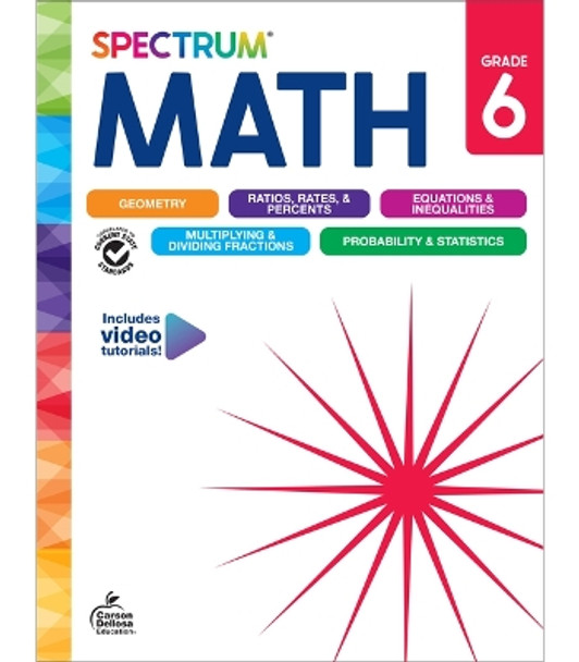 Spectrum Math Workbook, Grade 6 by Spectrum 9781483871493