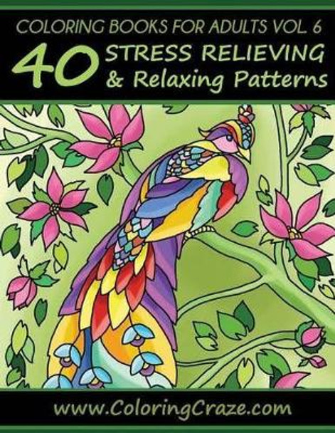 Coloring Books for Adults Volume 6: 40 Stress Relieving and Relaxing Patterns by Coloringcraze 9781535425728