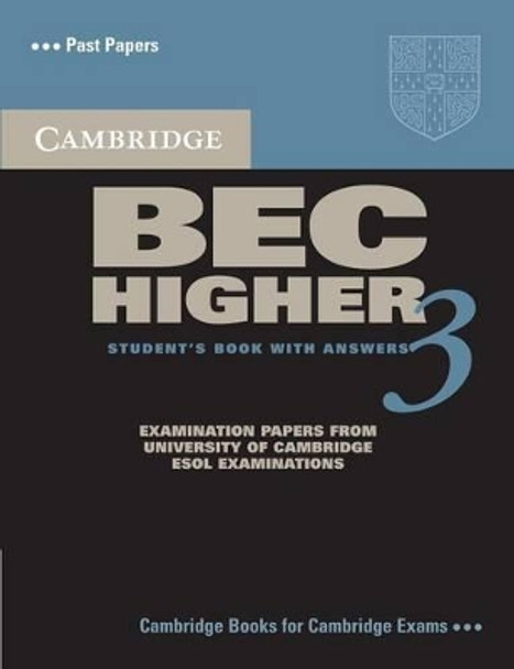 Cambridge BEC Higher 3 Student's Book with Answers by Cambridge ESOL 9780521672030